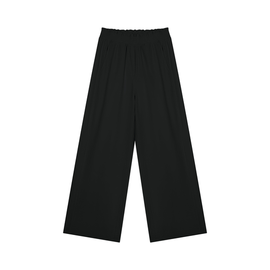 Women's High Rise Wide Leg Pants in black
