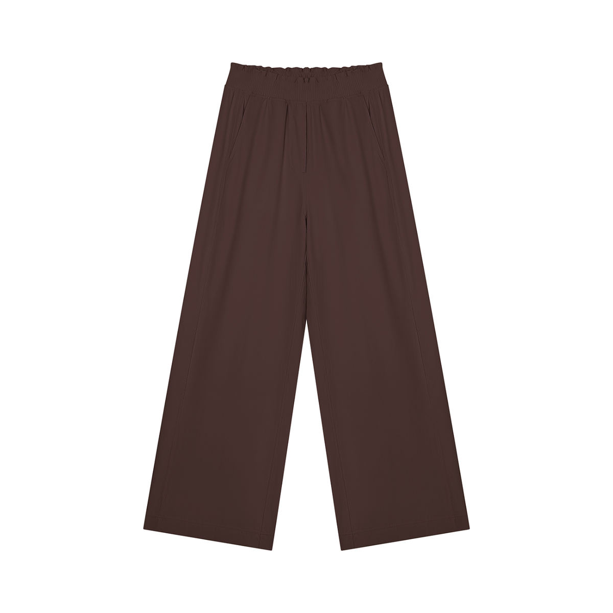 Women's High Rise Wide Leg Pants in coffee