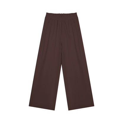 Women's High Rise Wide Leg Pants in coffee