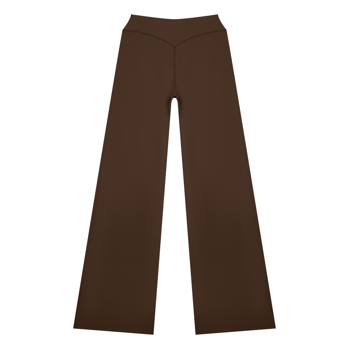 Women's High Rise Yoga Pants in brown, alternate angle
