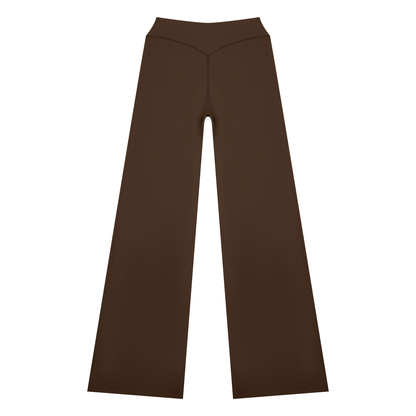 Women's High Rise Yoga Pants in brown, alternate angle