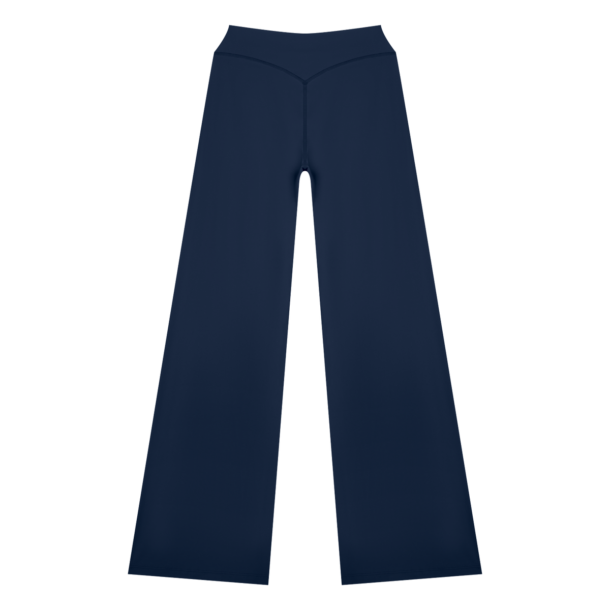 Women's High Rise Yoga Pants in navy blue, alternate angle