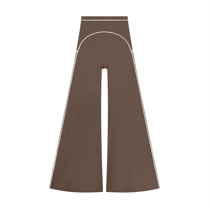 Women's High Waist Flare Leg Yoga Pants in coffee