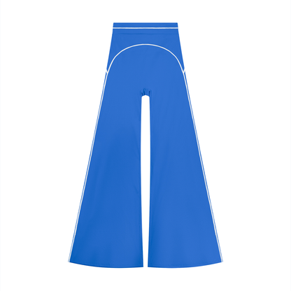 Women's High Waist Flare Leg Yoga Pants in colorful blue