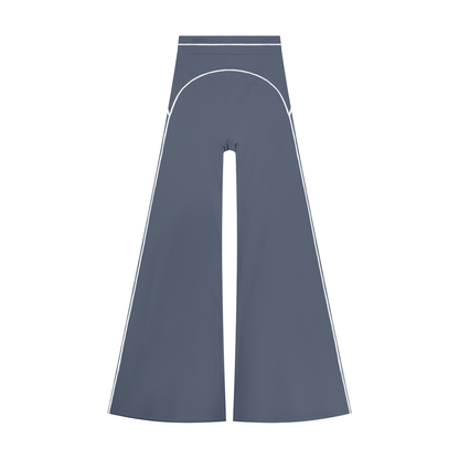 Women's High Waist Flare Leg Yoga Pants in haze blue