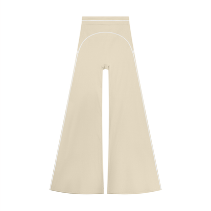 Women's High Waist Flare Leg Yoga Pants in light apricot