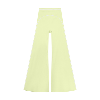 Women's High Waist Flare Leg Yoga Pants in light green