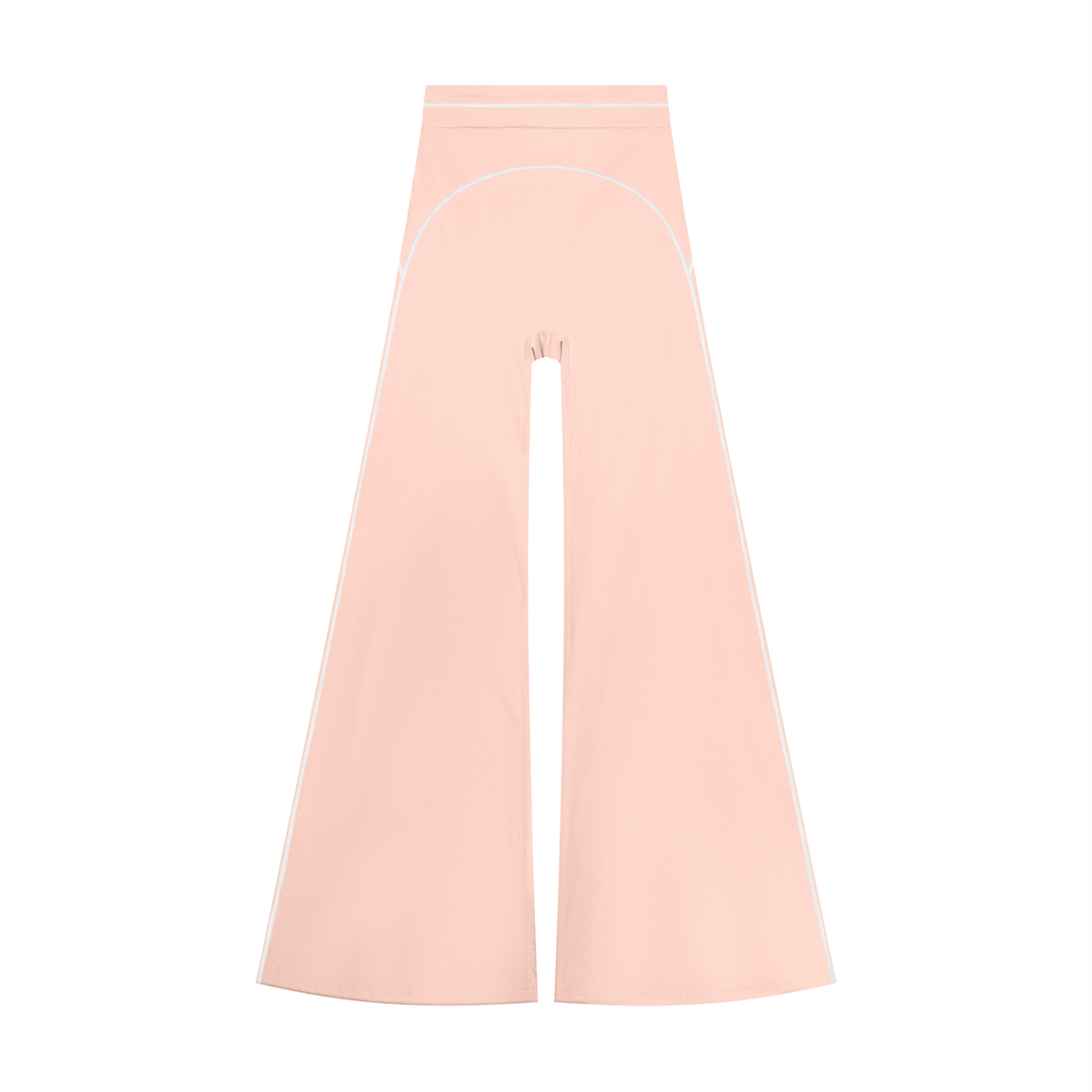 Women's High Waist Flare Leg Yoga Pants in light pink