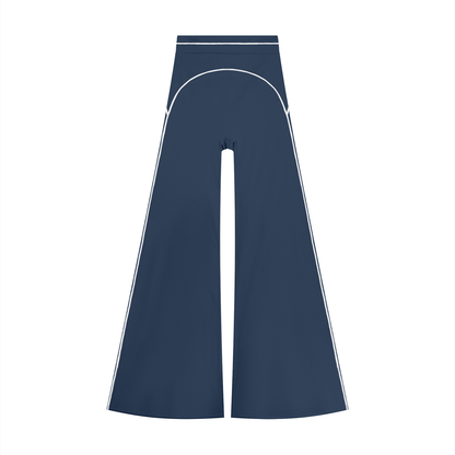 Women's High Waist Flare Leg Yoga Pants in navy blue