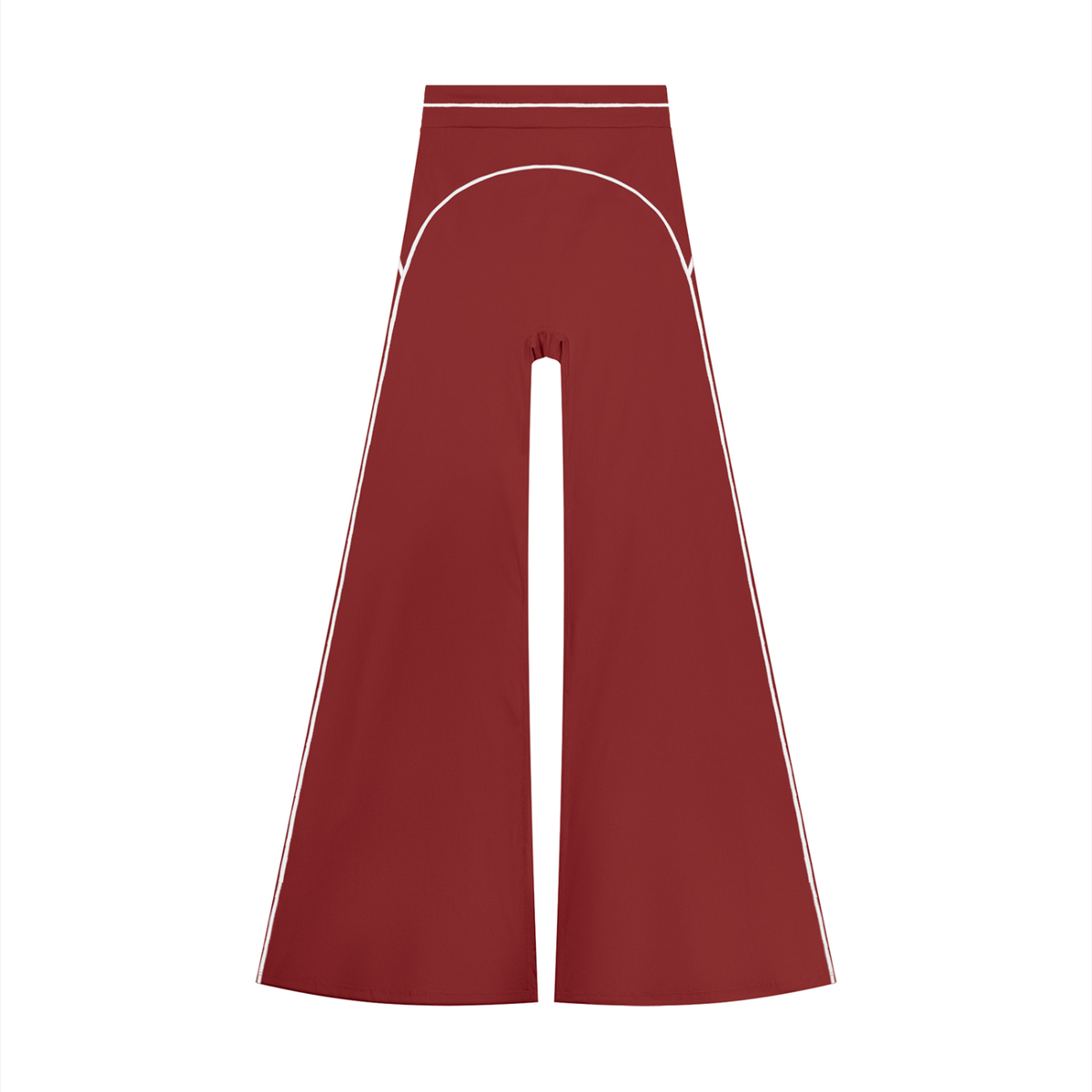Women's High Waist Flare Leg Yoga Pants in red