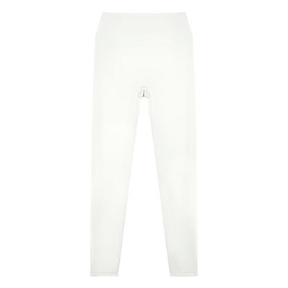 Women's High Waisted Ankle Length Yoga Leggings in white