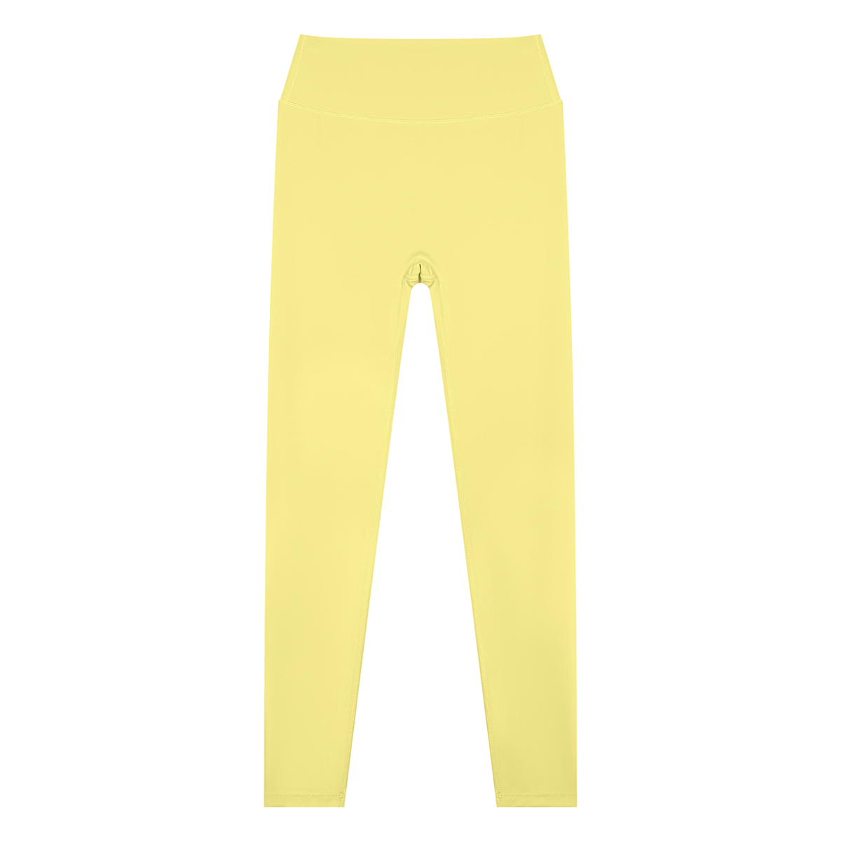 Women's High Waisted Ankle Length Yoga Leggings in yellow