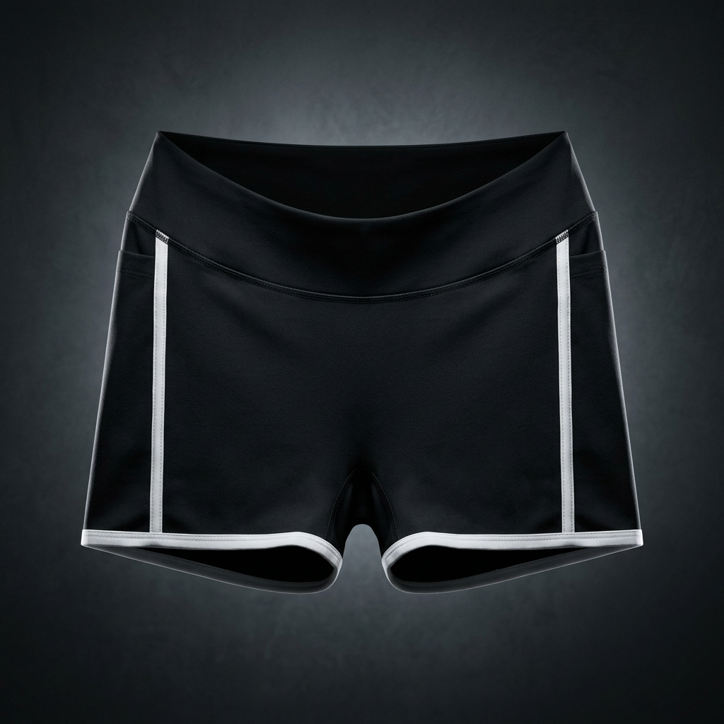 Women's High Waisted Color Block Biker Shorts, view 1