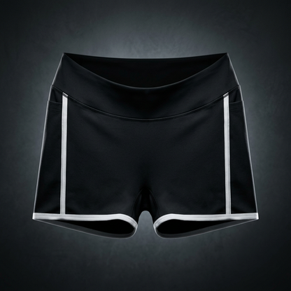 Women's High Waisted Color Block Biker Shorts, view 1