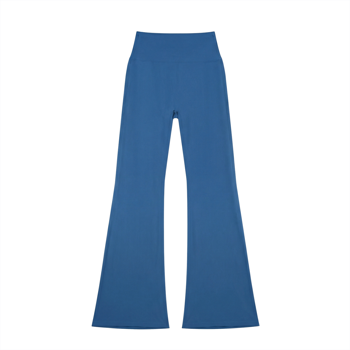 Women's High-Waisted Flare Leggings in colorful blue