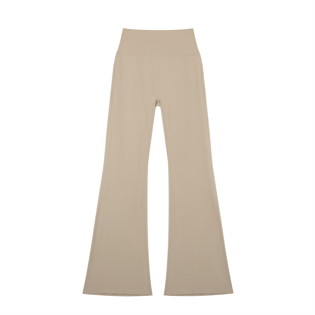 Women's High-Waisted Flare Leggings in khaki ash