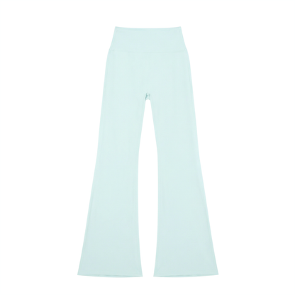 Women's High-Waisted Flare Leggings in light blue