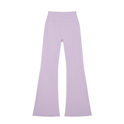 Women's High-Waisted Flare Leggings in light purple