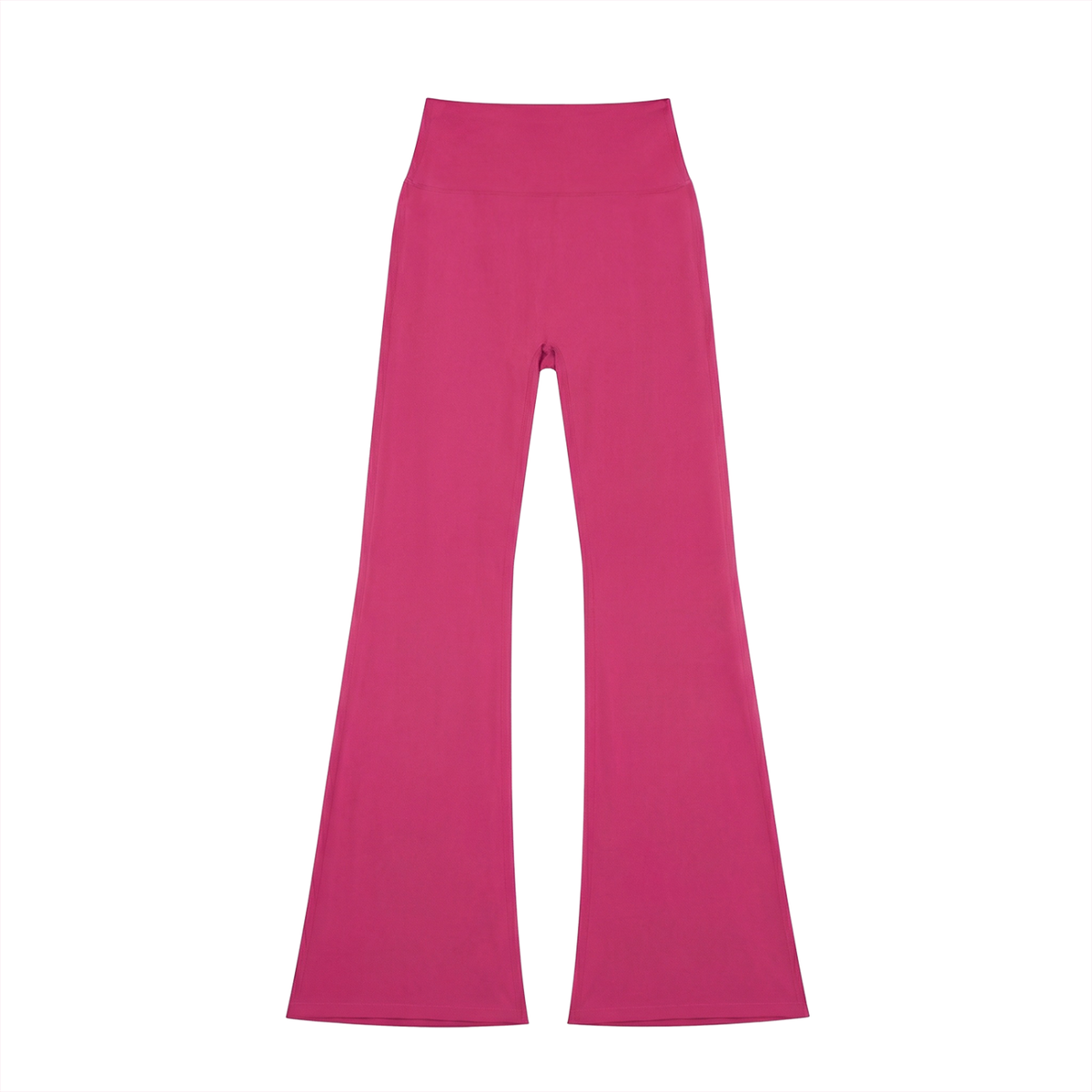 Women's High-Waisted Flare Leggings in rose red
