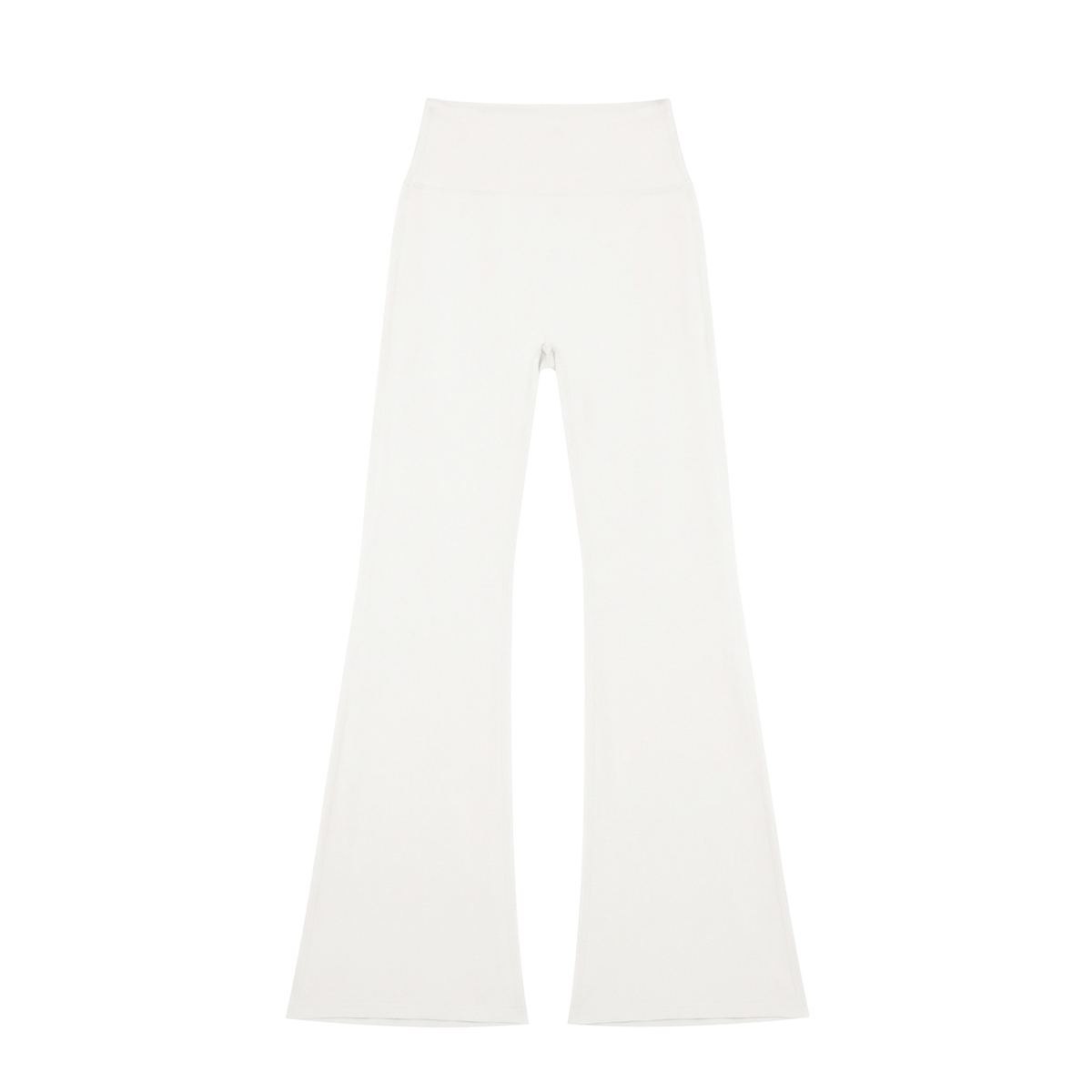 Women's High-Waisted Flare Leggings in white