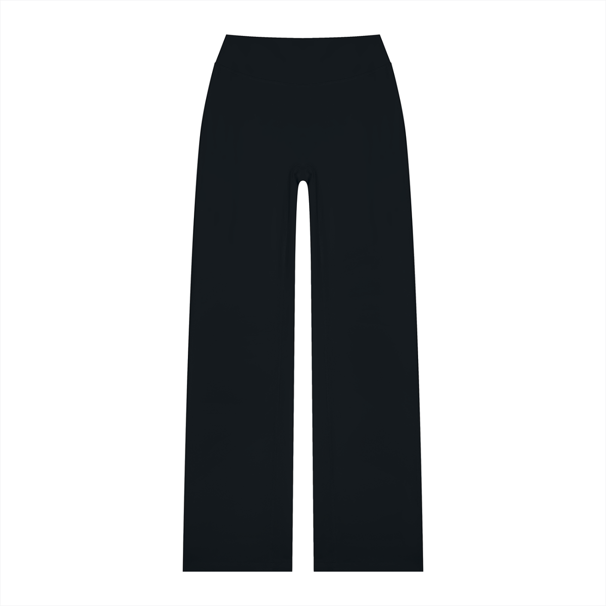 Women's High Waisted Straight Leg Yoga Pants in black