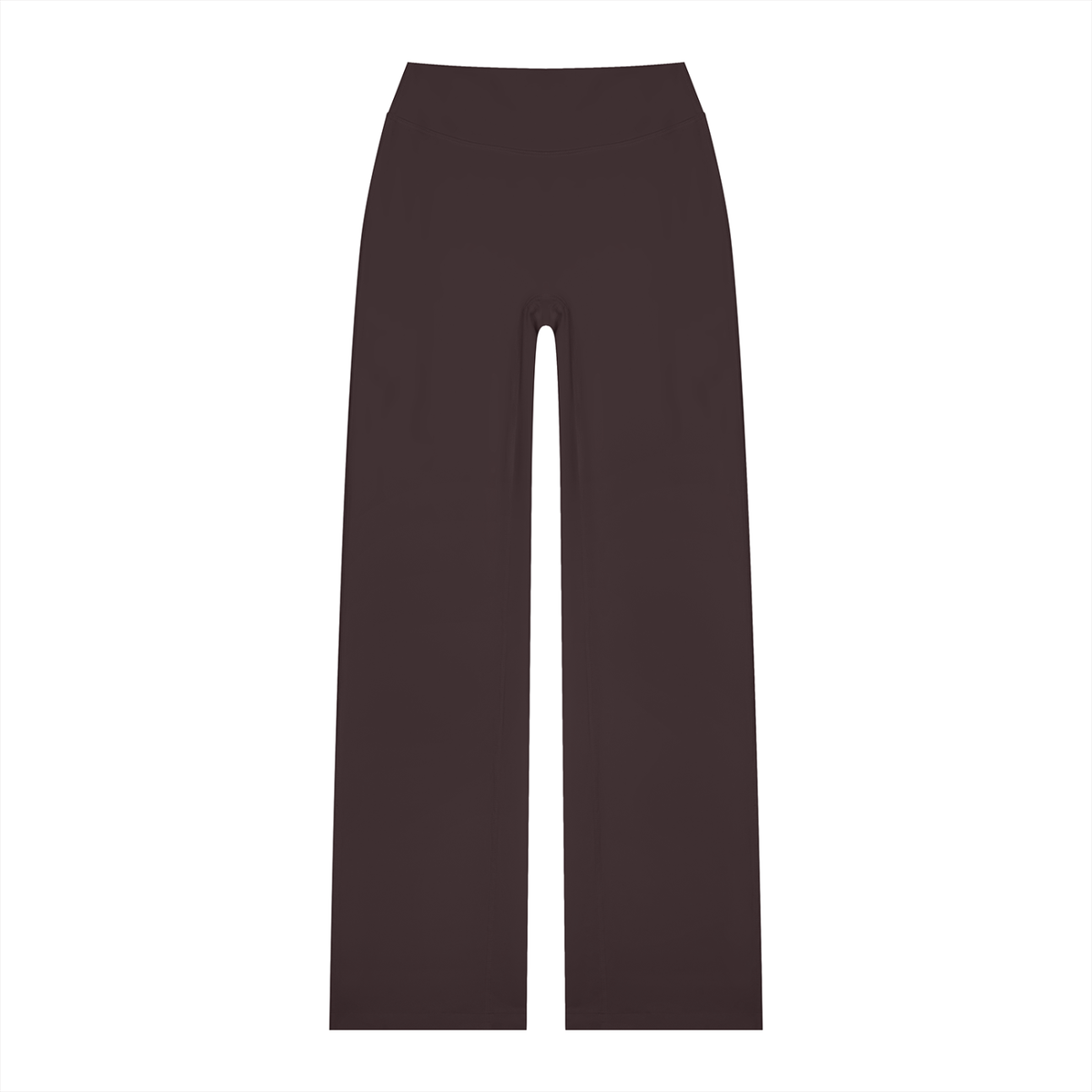 Women's High Waisted Straight Leg Yoga Pants in brown