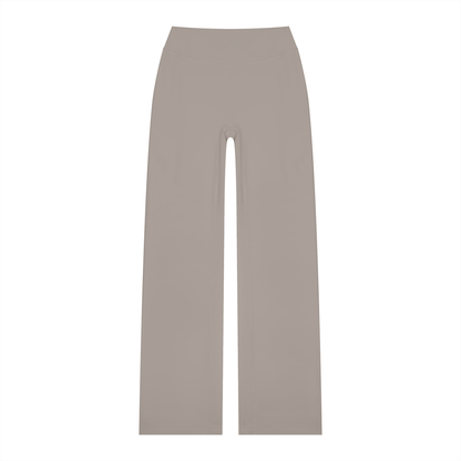 Women's High Waisted Straight Leg Yoga Pants in gray