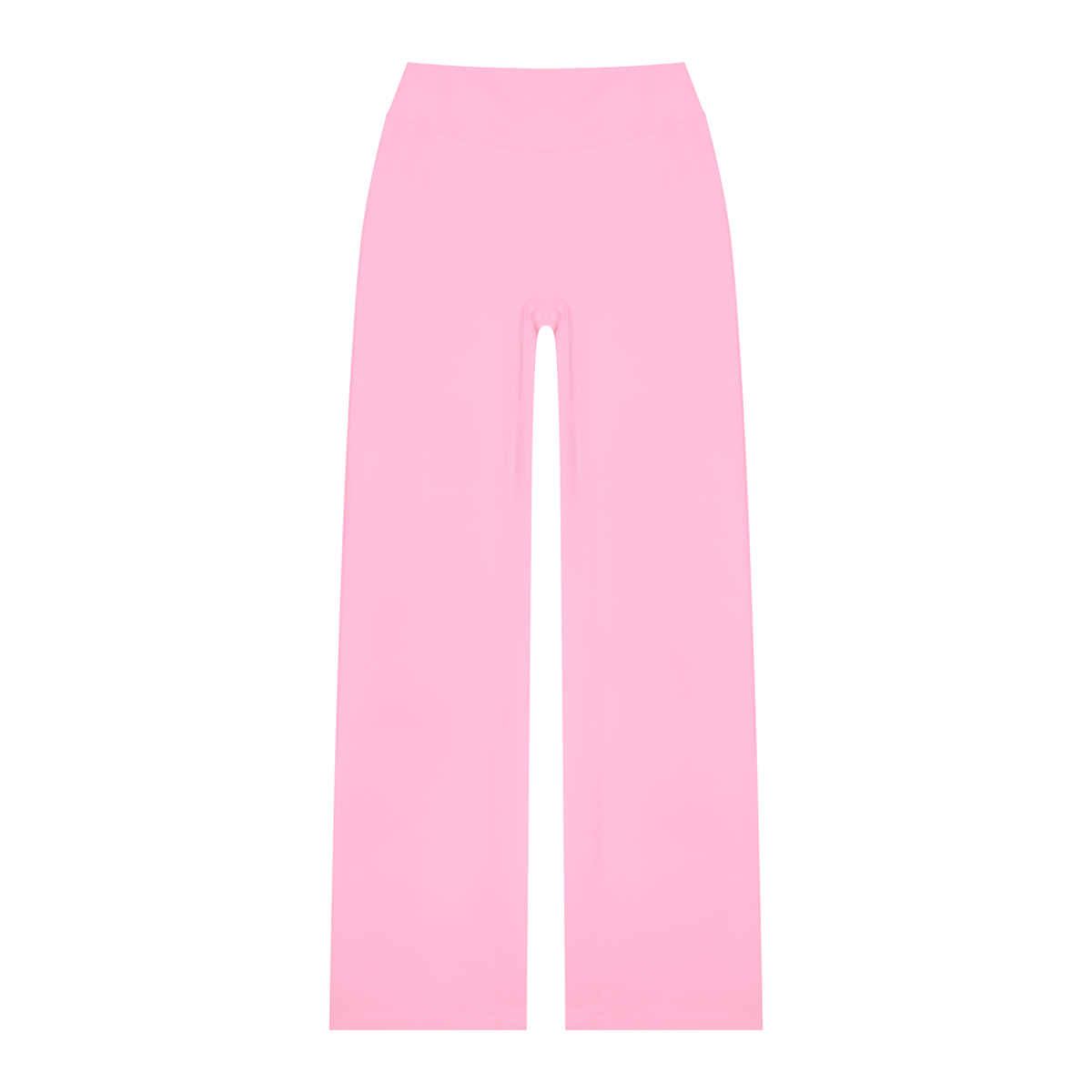 Women's High Waisted Straight Leg Yoga Pants in pink