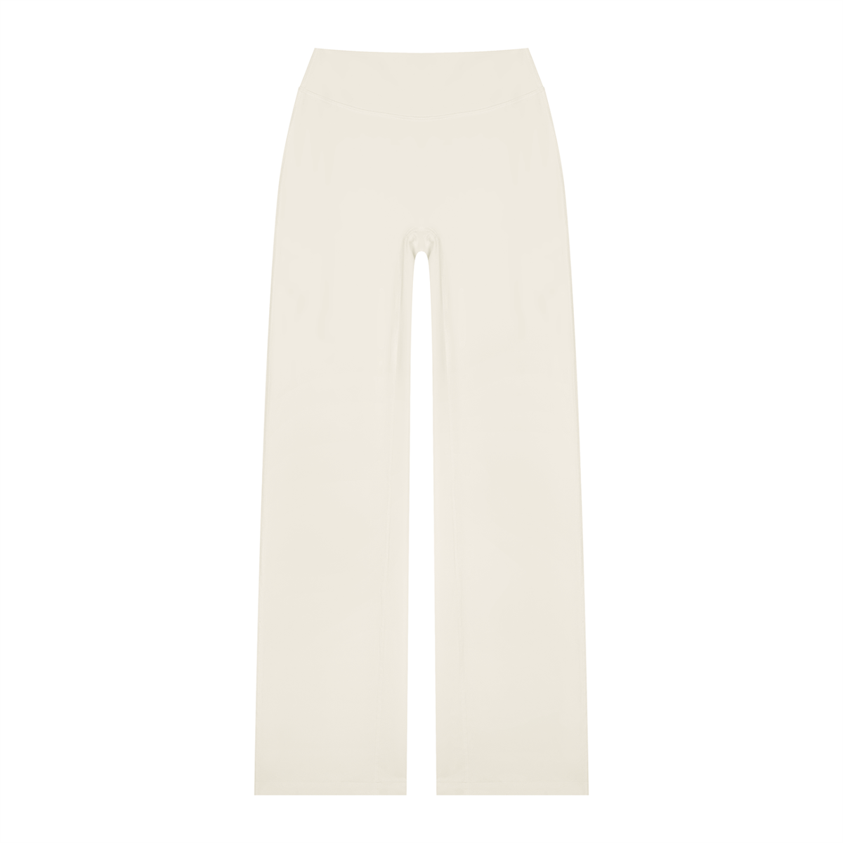 Women's High Waisted Straight Leg Yoga Pants in white gray