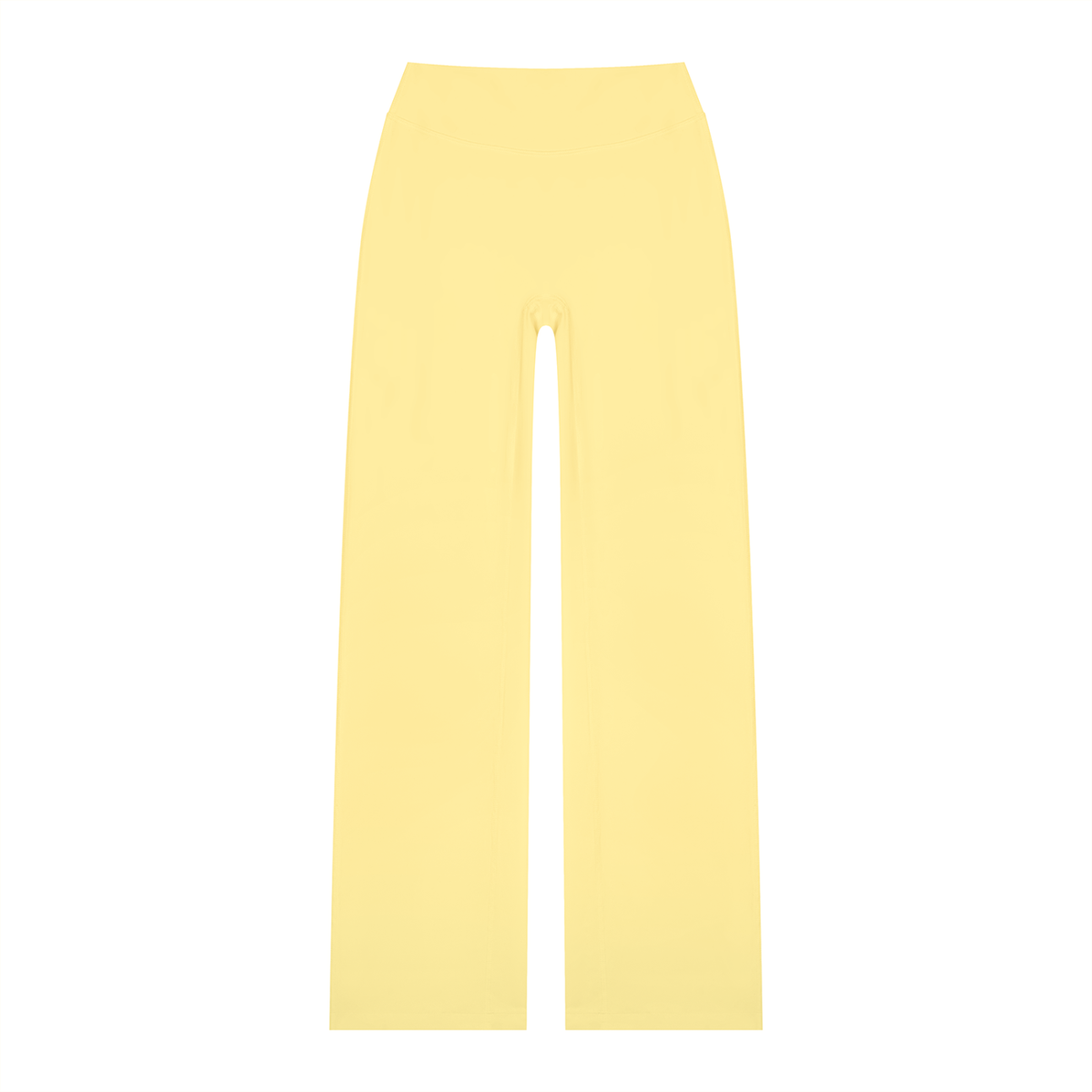 Women's High Waisted Straight Leg Yoga Pants in yellow