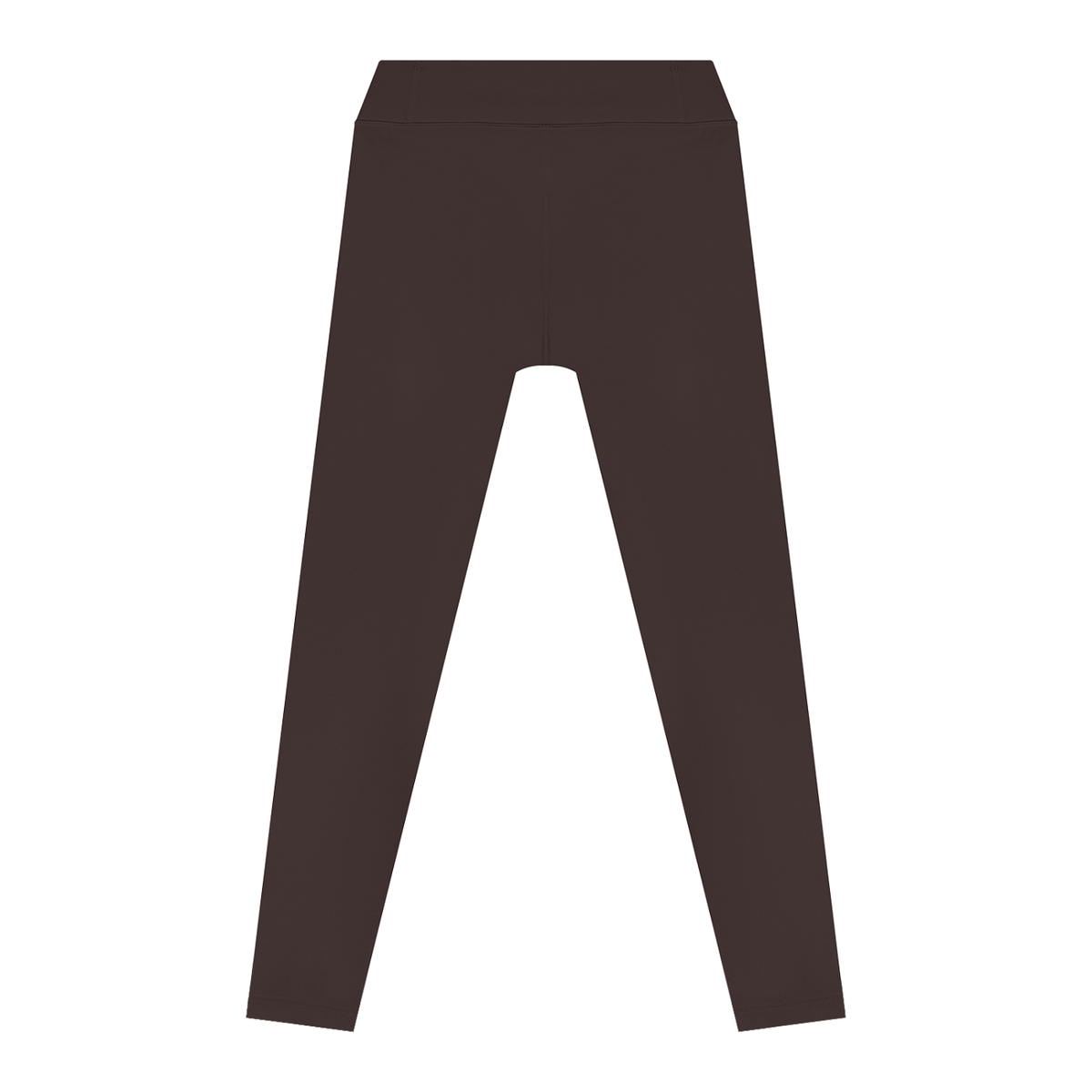 Women's High Waisted Tapered Yoga Leggings in brown, alternate angle