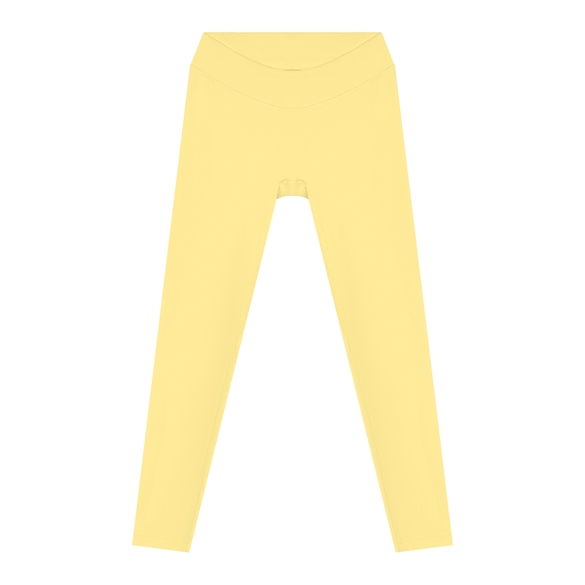 Women's High Waisted Tapered Yoga Leggings in yellow