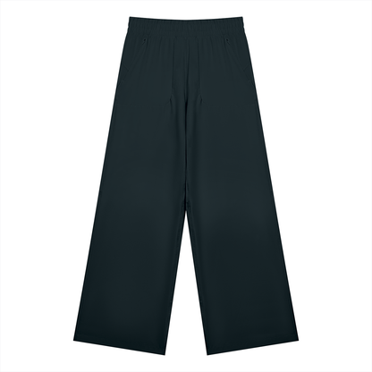 Women's High Waisted Wide Leg Yoga Pants in black