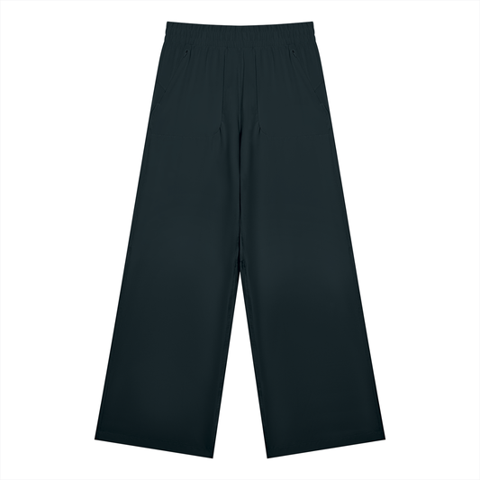 Women's High Waisted Wide Leg Yoga Pants in black