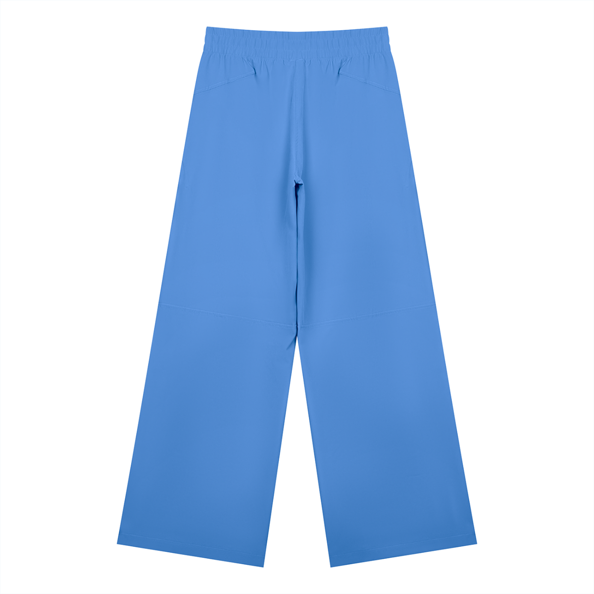Women's High Waisted Wide Leg Yoga Pants in blue, alternate angle