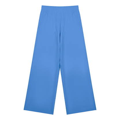 Women's High Waisted Wide Leg Yoga Pants in blue