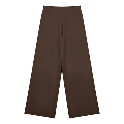 Women's High Waisted Wide Leg Yoga Pants in brown