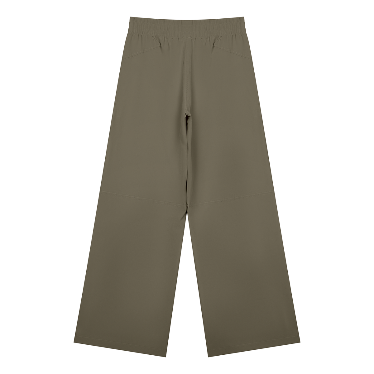 Women's High Waisted Wide Leg Yoga Pants in gray green, alternate angle