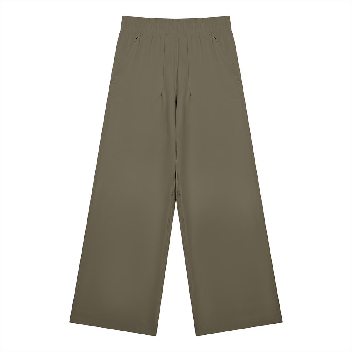 Women's High Waisted Wide Leg Yoga Pants in gray green