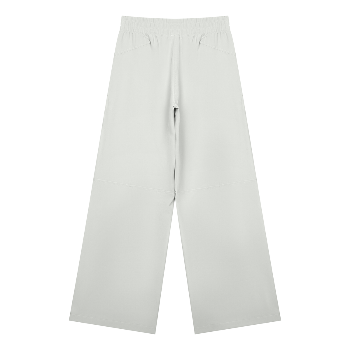 Women's High Waisted Wide Leg Yoga Pants in light gray, alternate angle