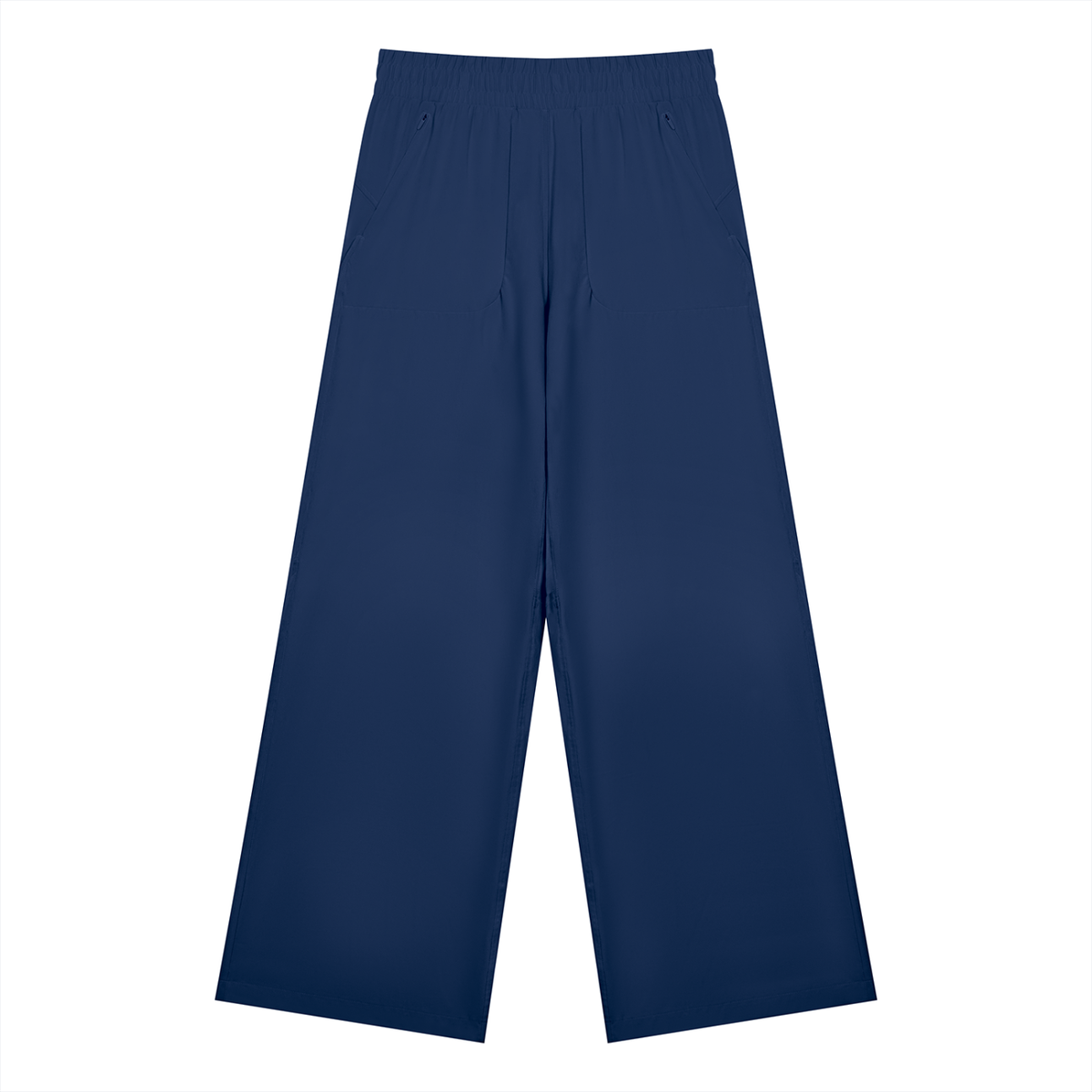 Women's High Waisted Wide Leg Yoga Pants in navy blue