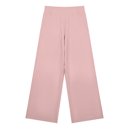 Women's High Waisted Wide Leg Yoga Pants in pink