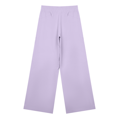 Women's High Waisted Wide Leg Yoga Pants in purple, alternate angle