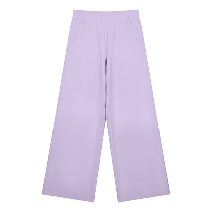 Women's High Waisted Wide Leg Yoga Pants in purple