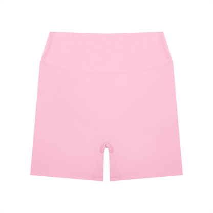 Women's High Waisted Yoga Biker Shorts in pink