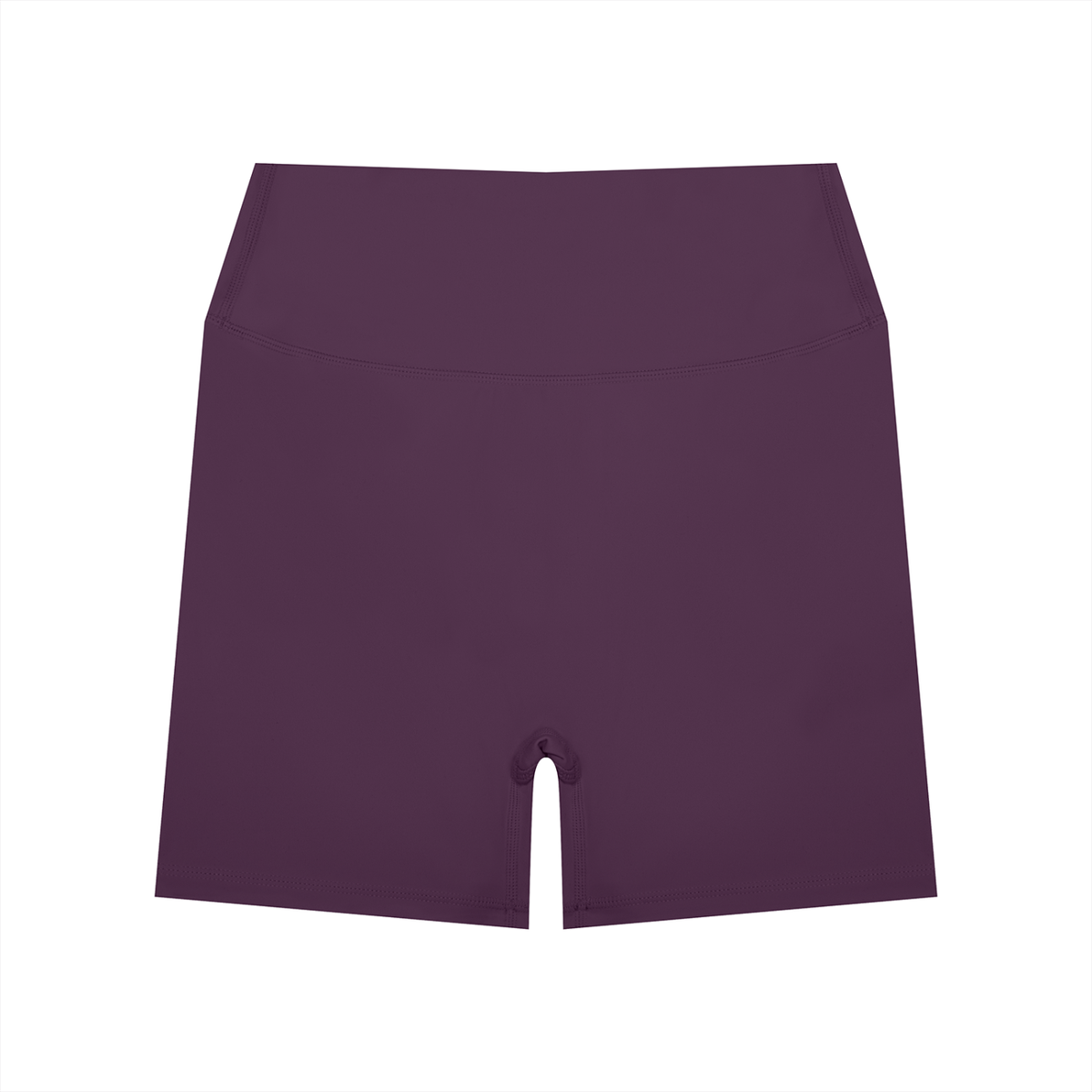 Women's High Waisted Yoga Biker Shorts in plum purple