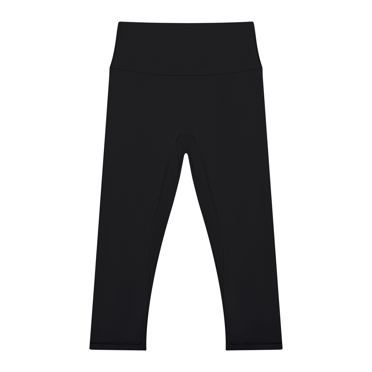 Women's High Waisted Yoga Capri Leggings in black