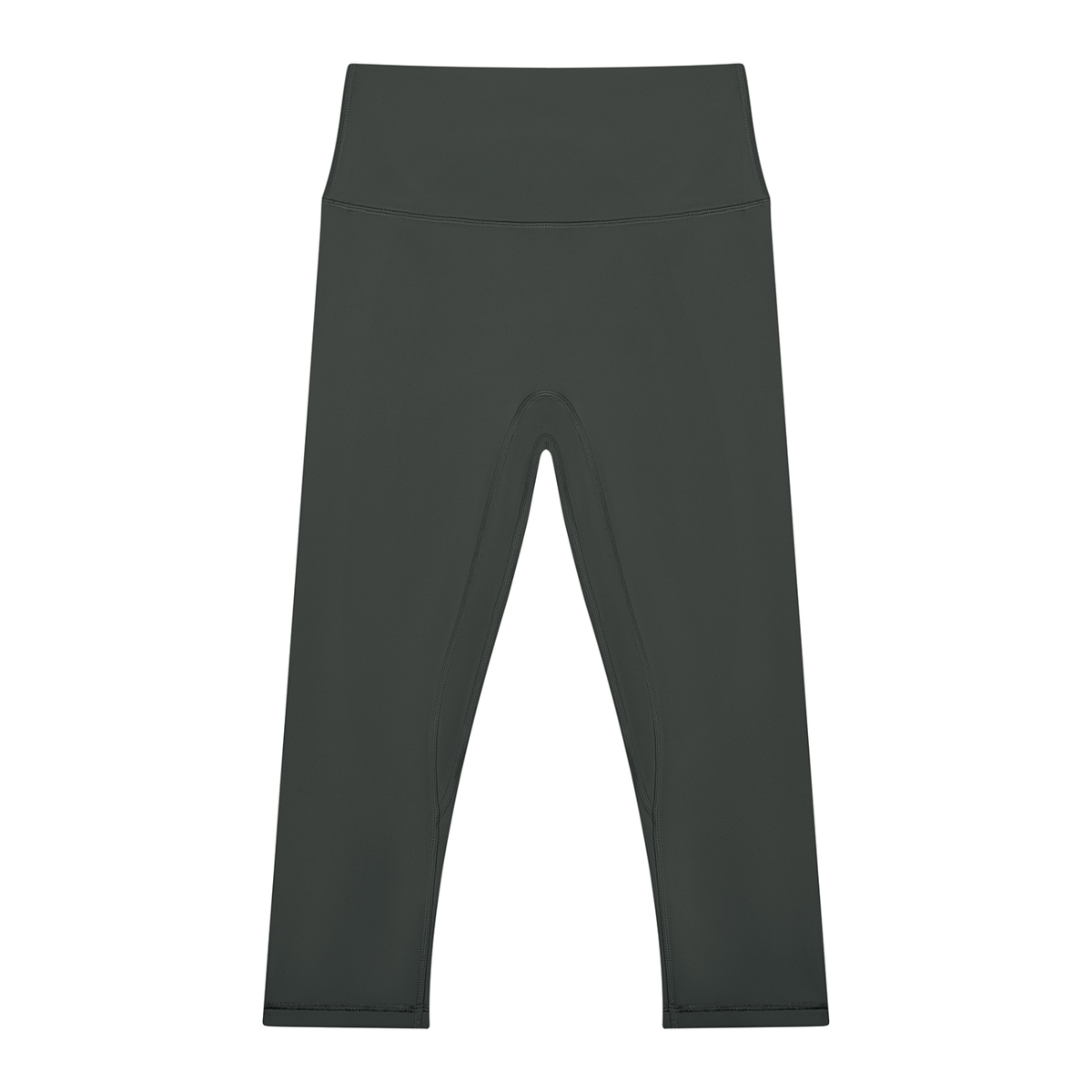 Women's High Waisted Yoga Capri Leggings in dark gray