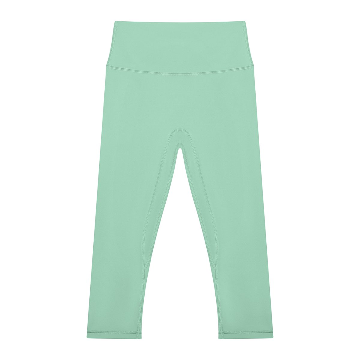 Women's High Waisted Yoga Capri Leggings in mint green
