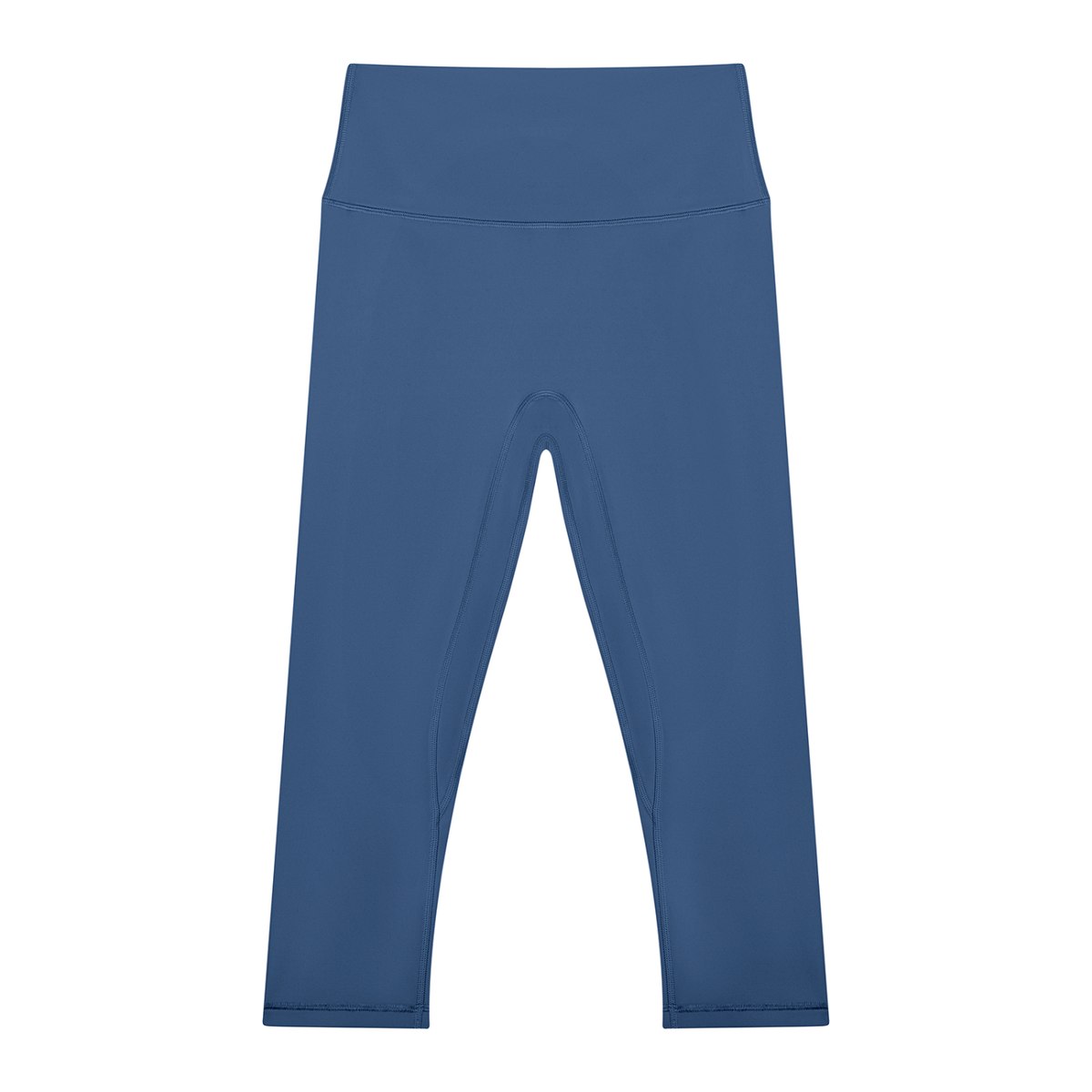 Women's High Waisted Yoga Capri Leggings in navy blue